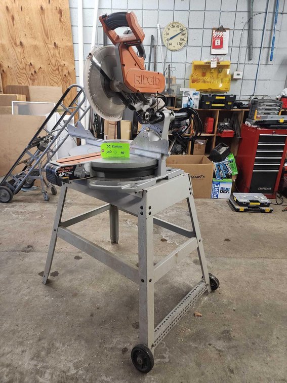 Ridgid No. MS1290LZ Dual Bevel Sliding Miter Saw
