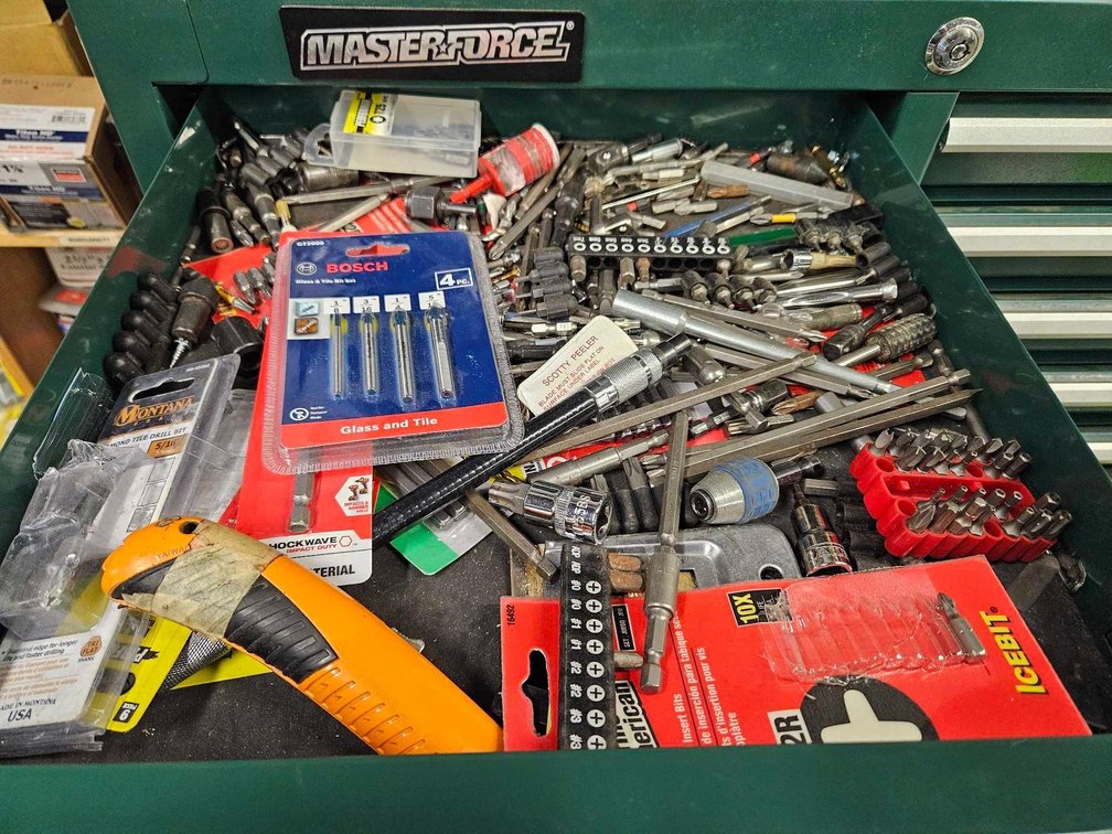 Assorted Driver Bits and More.