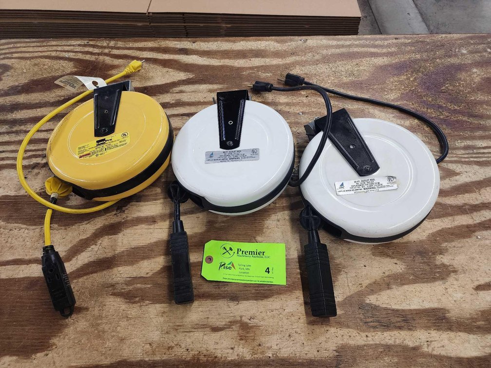 (3) 30 Ft. Retractable Cord Reels