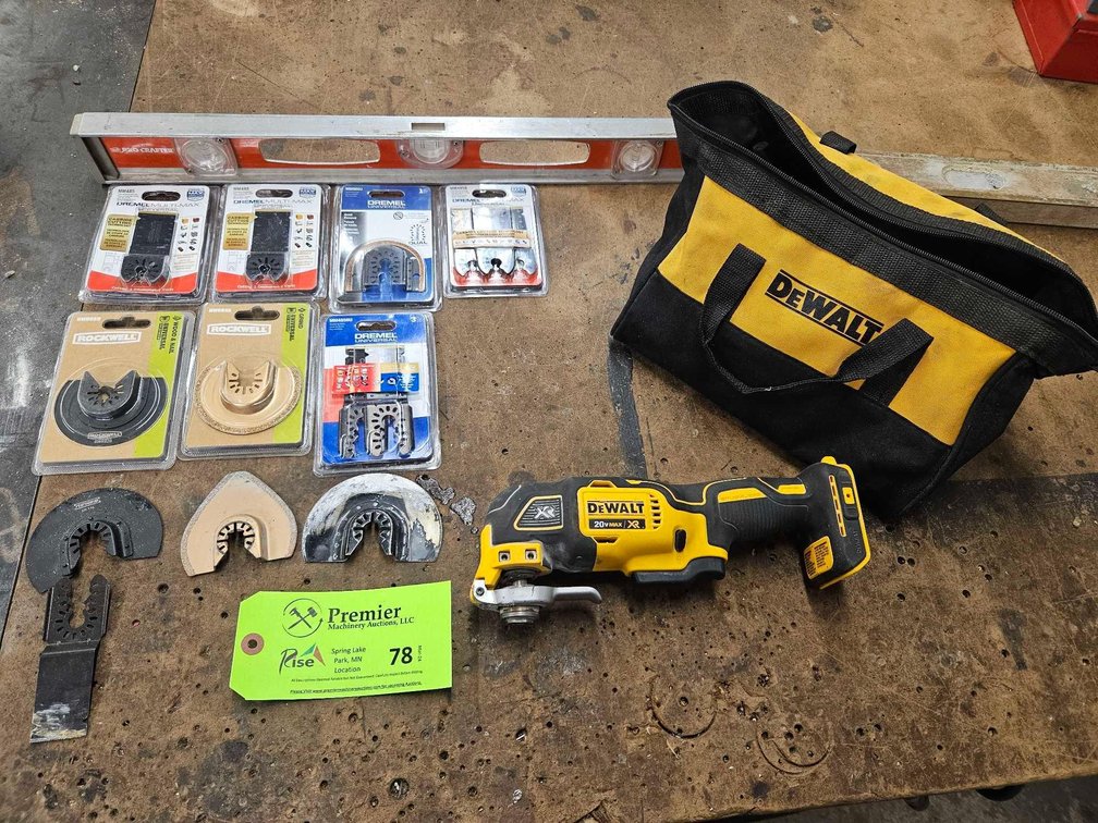 Dewalt DCS355 Oscillating Multi-Tool With Large Assortment of Blades.