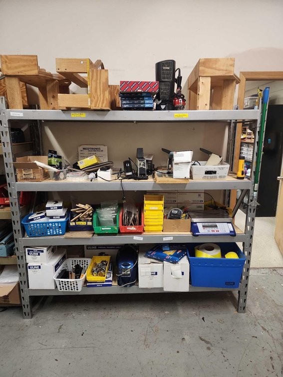 Section of Light Duty Racking
