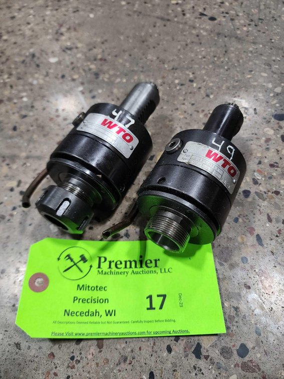 (2) WTO Straight Live Tool Holders.