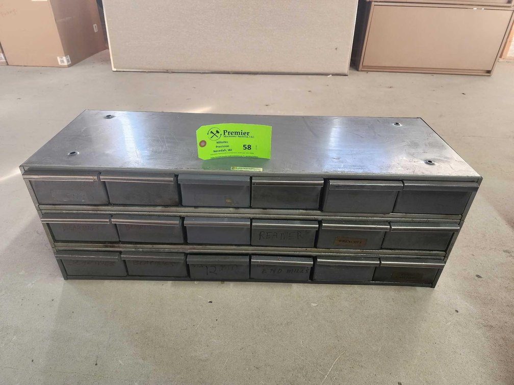 Durham 18 Drawer Small Parts Cabinet. 