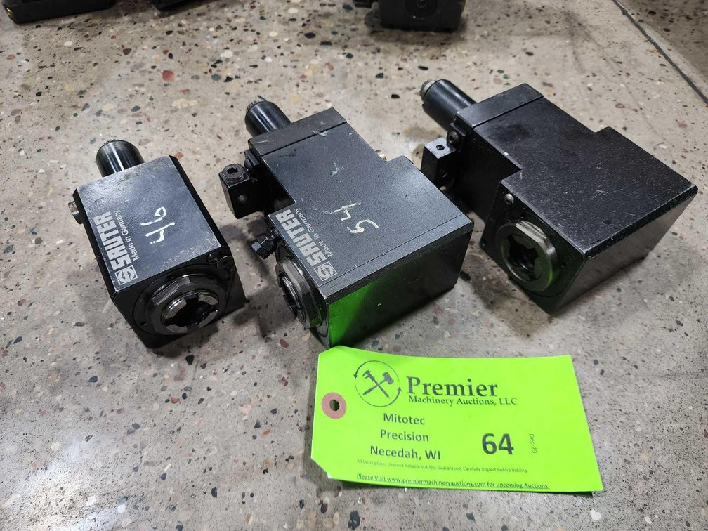 (3) Sauter Live Tool Holders for Parts/Repair.