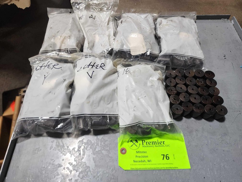 Assorted Drill Bushings for Brown and Sharpe
