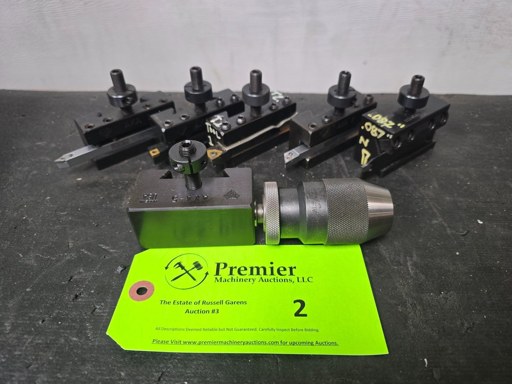 (6) AXA Quick Change Tool Holders