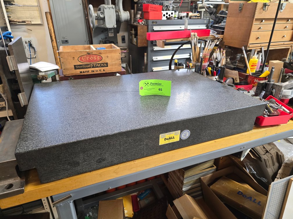 DoAll Size 24"×36"×5"-2" Single Lip Granite Inspection Plate 