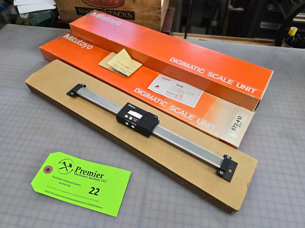 (3) Mitutoyo Code 572-412 SD-8"P Digital Scale Units