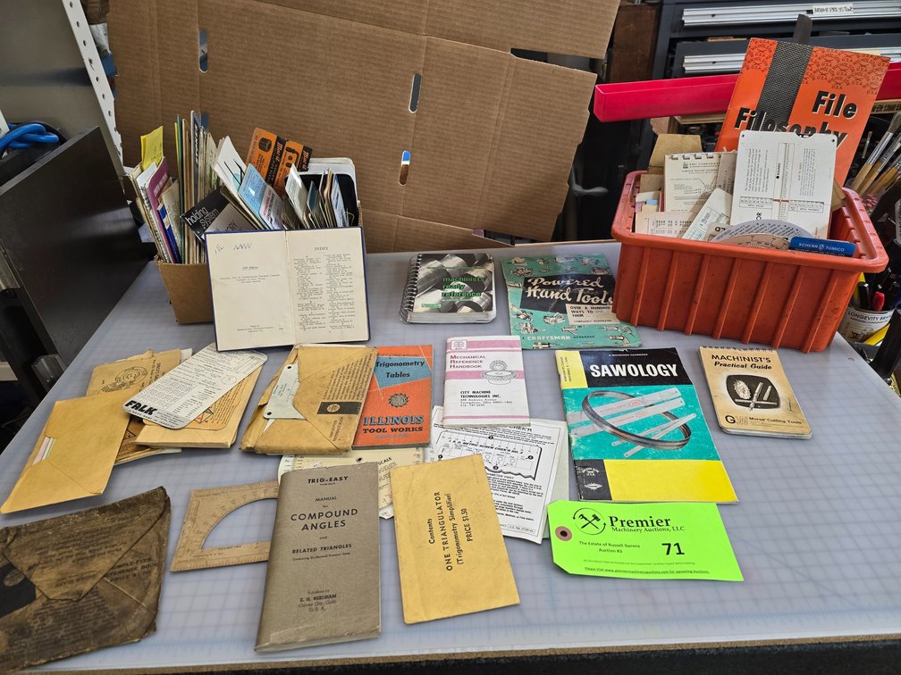 Assorted Machining Industry Related Manuals, Reference Pamphlets and More 
