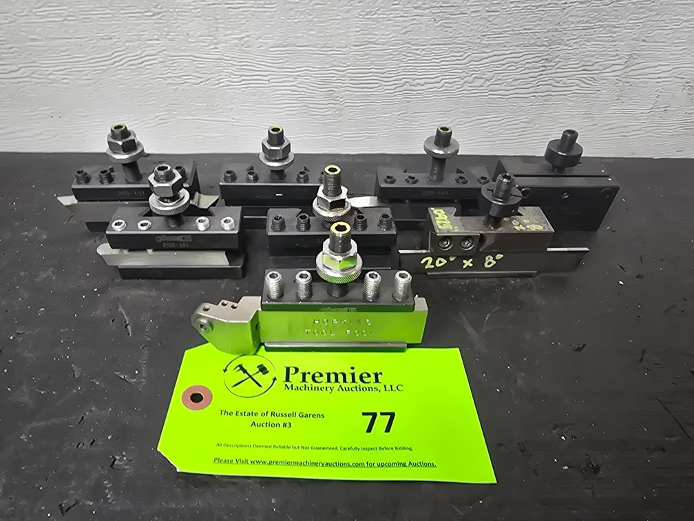(8) AXA Quick Change Holders.