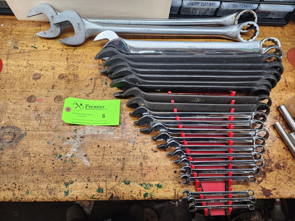 Metric And Standard Snap-On Combination Wrenches. 