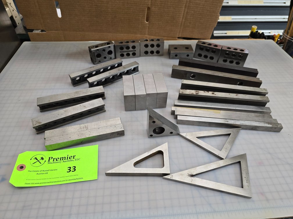 Assorted 1"×2"×3" Blocks, Parallels and More as Shown 
