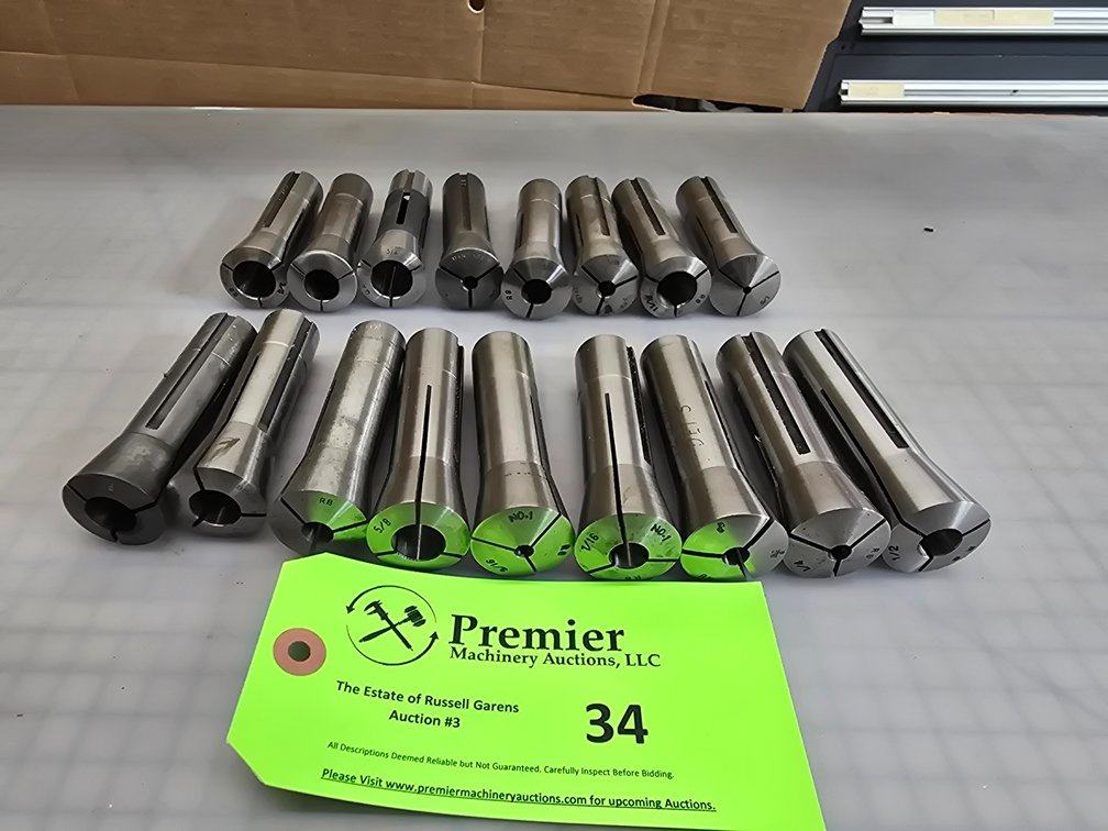 (17) R8 Collets From 1/8" to 3/4"