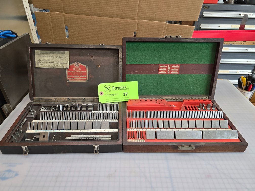(2) Partial Sets of Hoke Square Gage Blocks 