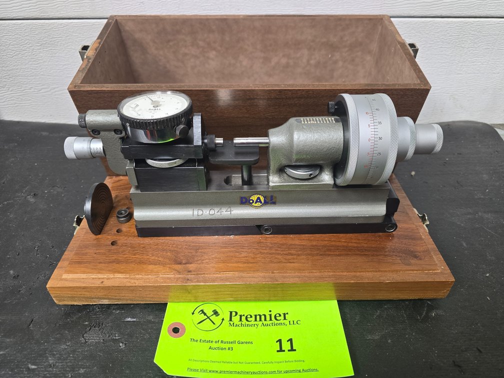 DoAll Bench Micrometer with Wood Case.