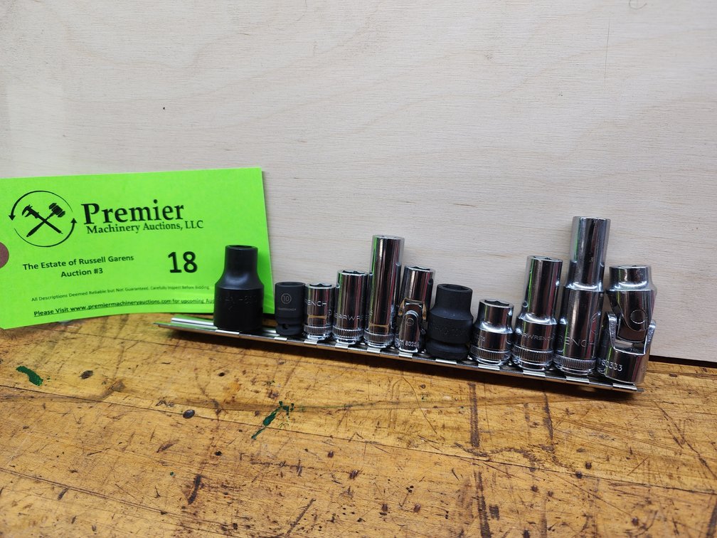 (11) Assorted 10MM Sockets. 