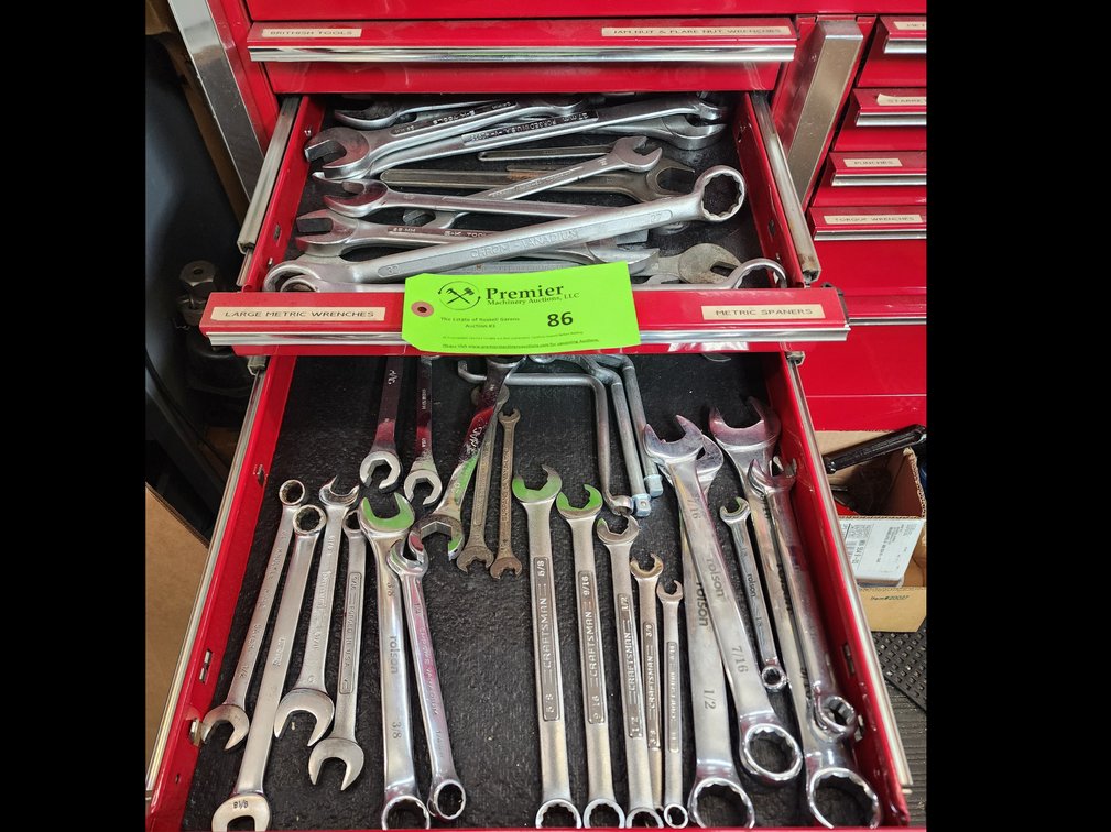 Large Quantity of Assorted Wrenches. 