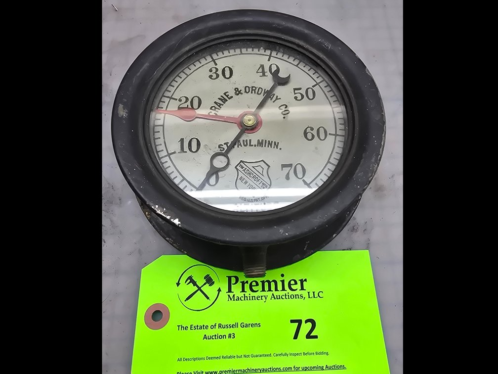 Crane & Ordway Co. Altitude Gage.
