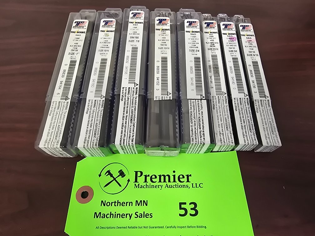 8-Piece Triumph Twist Drill Co., Drill Bit Set.