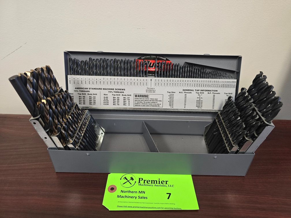 115-Piece ML Drill Bit Set with Huot Index Container.