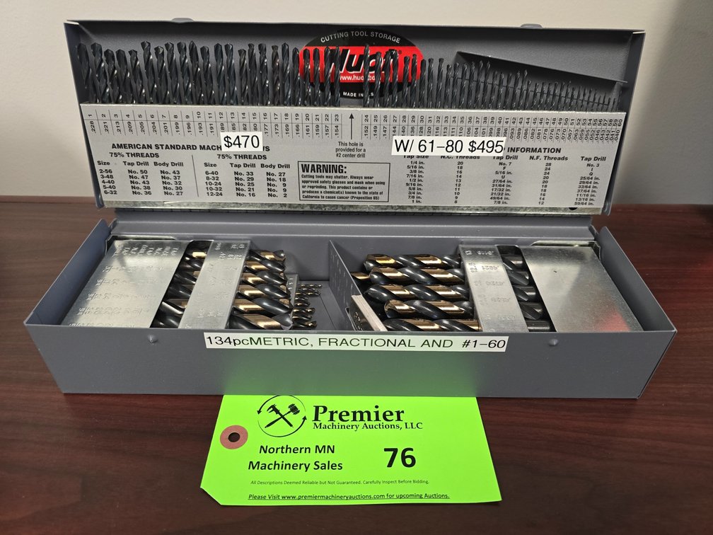 Metric Combo Drill Set with Huot Storage Container.