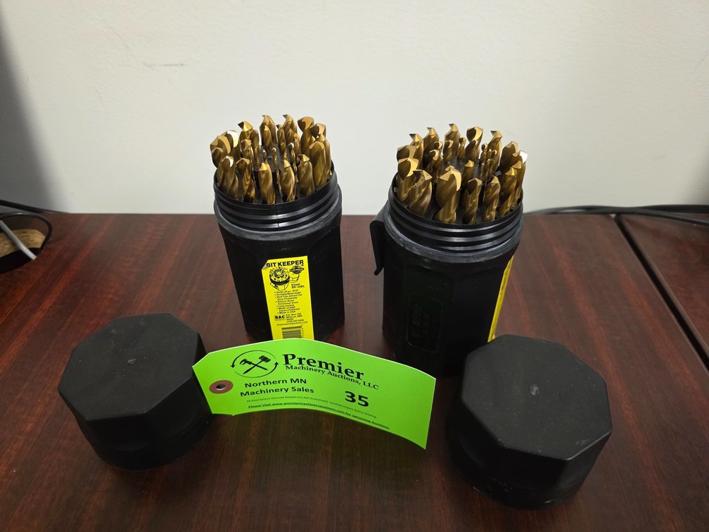 (2) Sets of New 29 Piece Titanium Jobber Drill Sets.