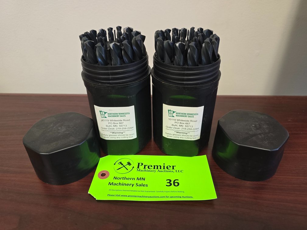 (2) 29-Piece LH Black Oxide Drill indexes.