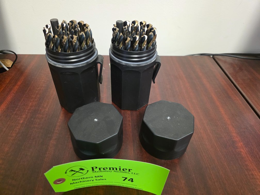 (2) 29 Pc. Black and gold Jobber Set.