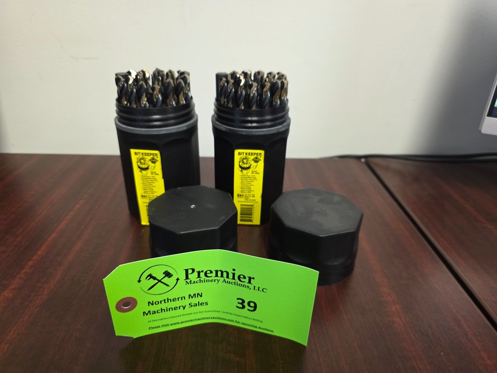 (2) 29 Pc. Black and gold Jobber Set.
