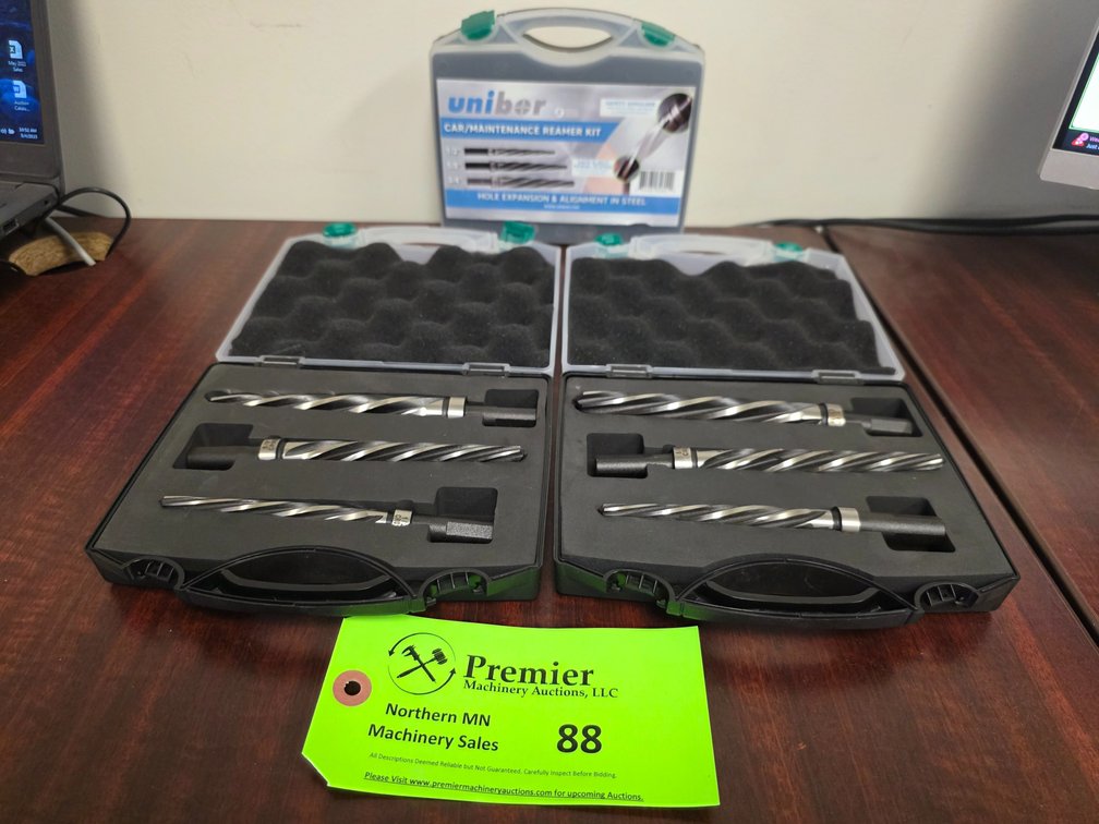 (3) 3-Piece Unibore Hole Expansion Reamer Kitss. 