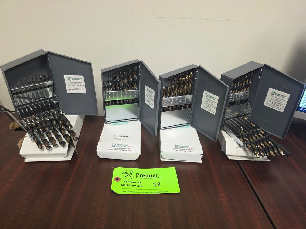 (4) Huot Drill Organizers w/ Various Drill Sets. 