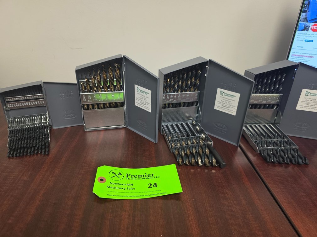 (4) Huot Drill Indexes w/ Jobber Drills. All Types. 