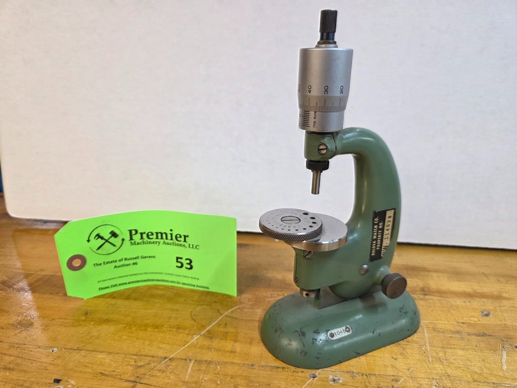 Tavannes Machines Co. Setting Press w/ Micrometer Head. 