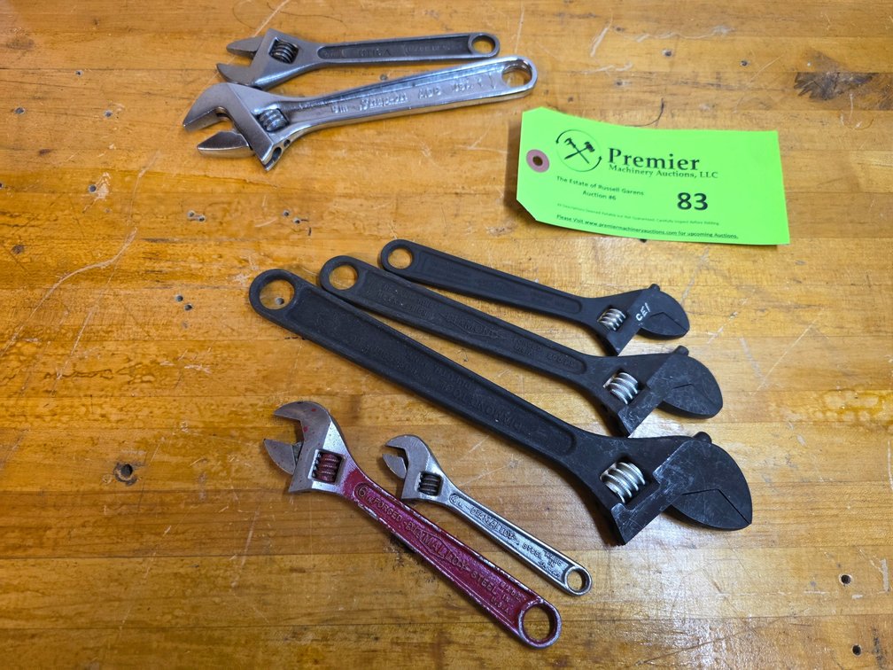 (7) Adjustable Wrenches. 