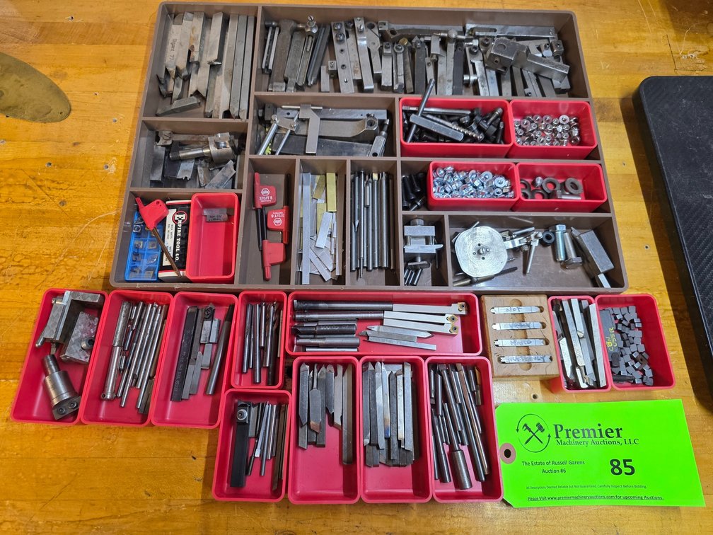 Large Assortment of Lathe Tooling. 
