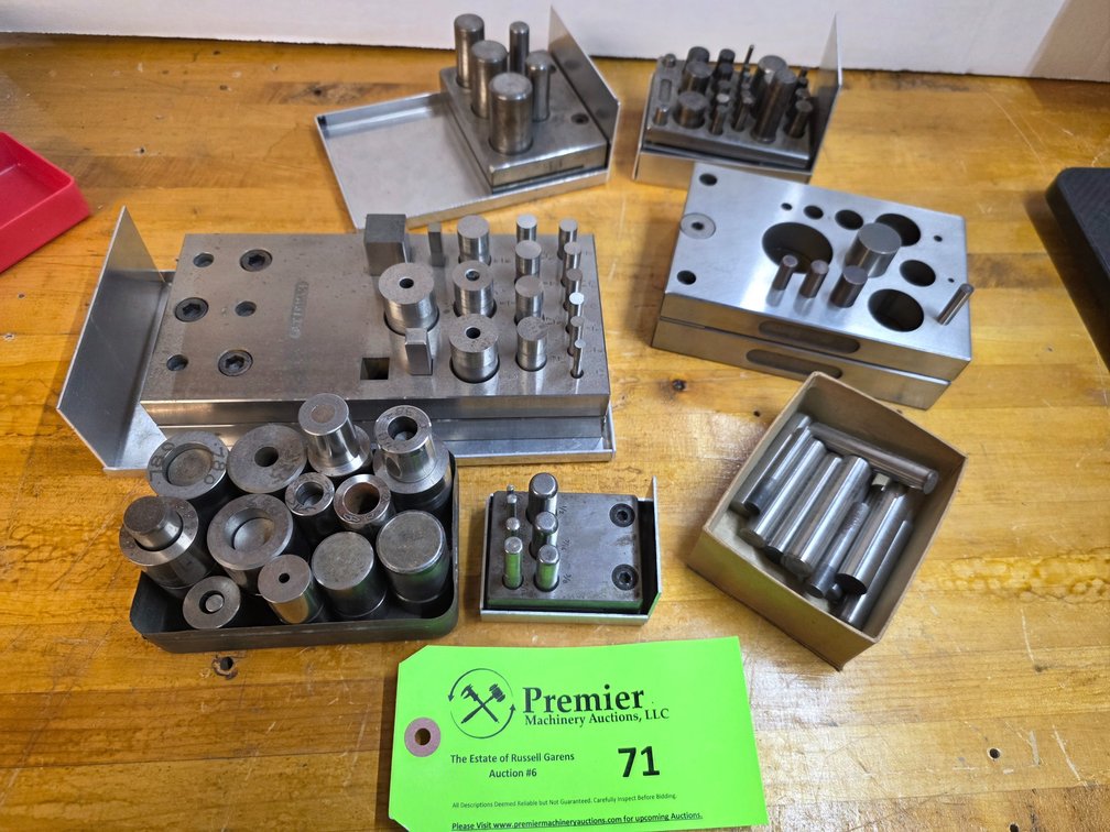 Assorted Sheet Metal Punches. 