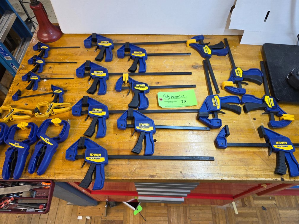 (22) Irwin Quick-Grip Clamps. 