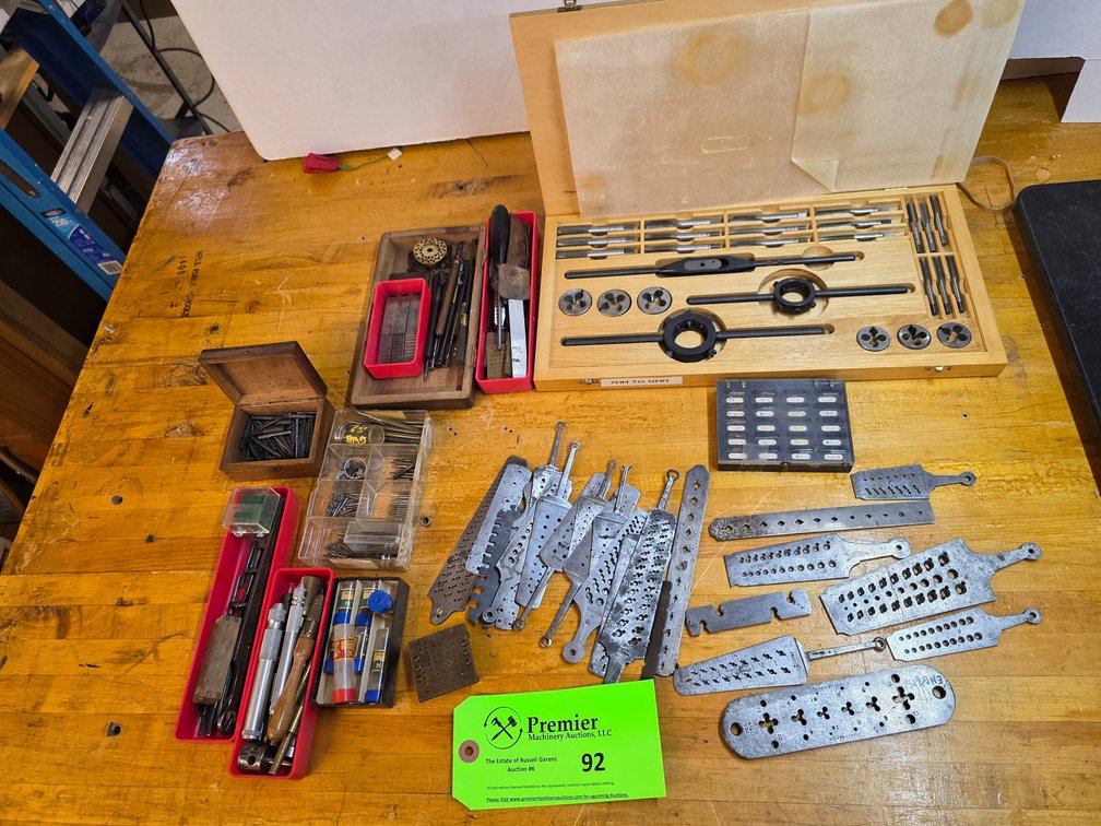 Assorted Watch Tap and Die Sets, and More. 