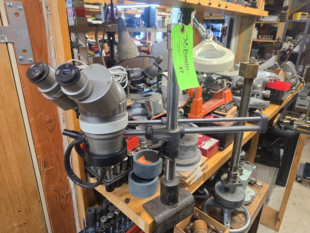 Bench Mount Microscope.