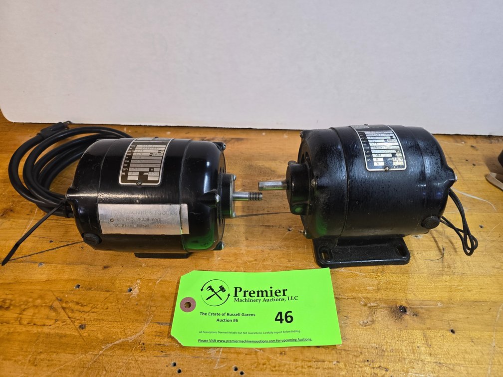 (2) Bodine Type NSE-34 Electric Motors.