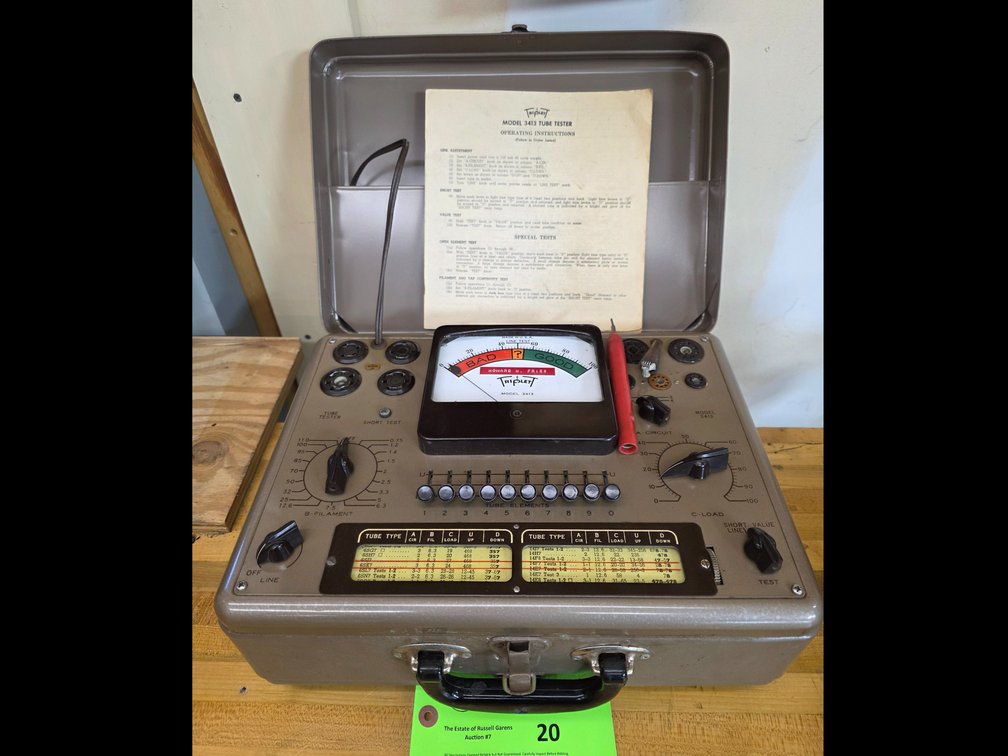 Triplett Model 3413, Tube Tester.
