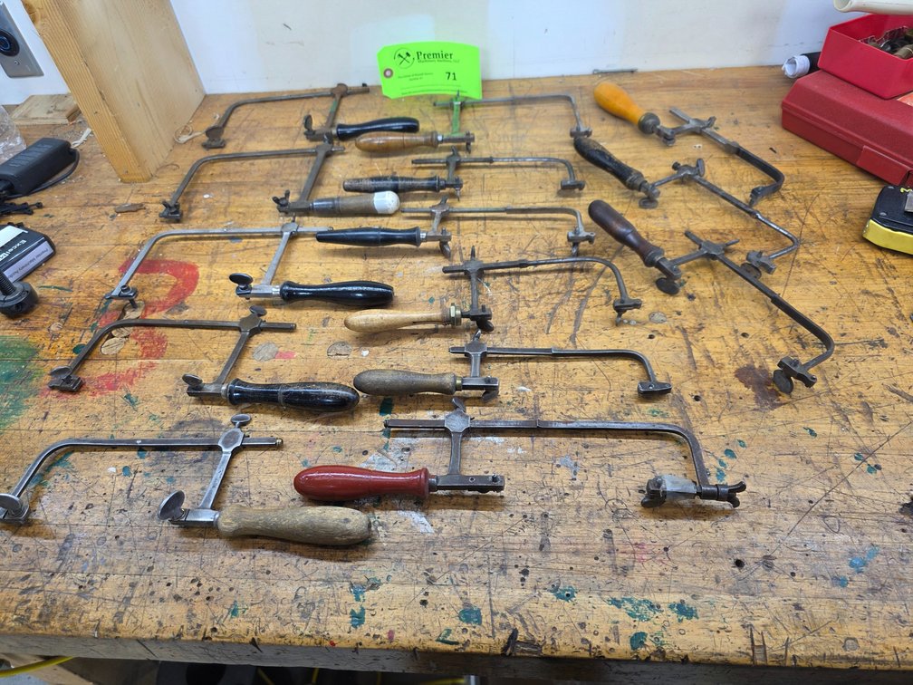 (14) Jewelers Coping Saws. 