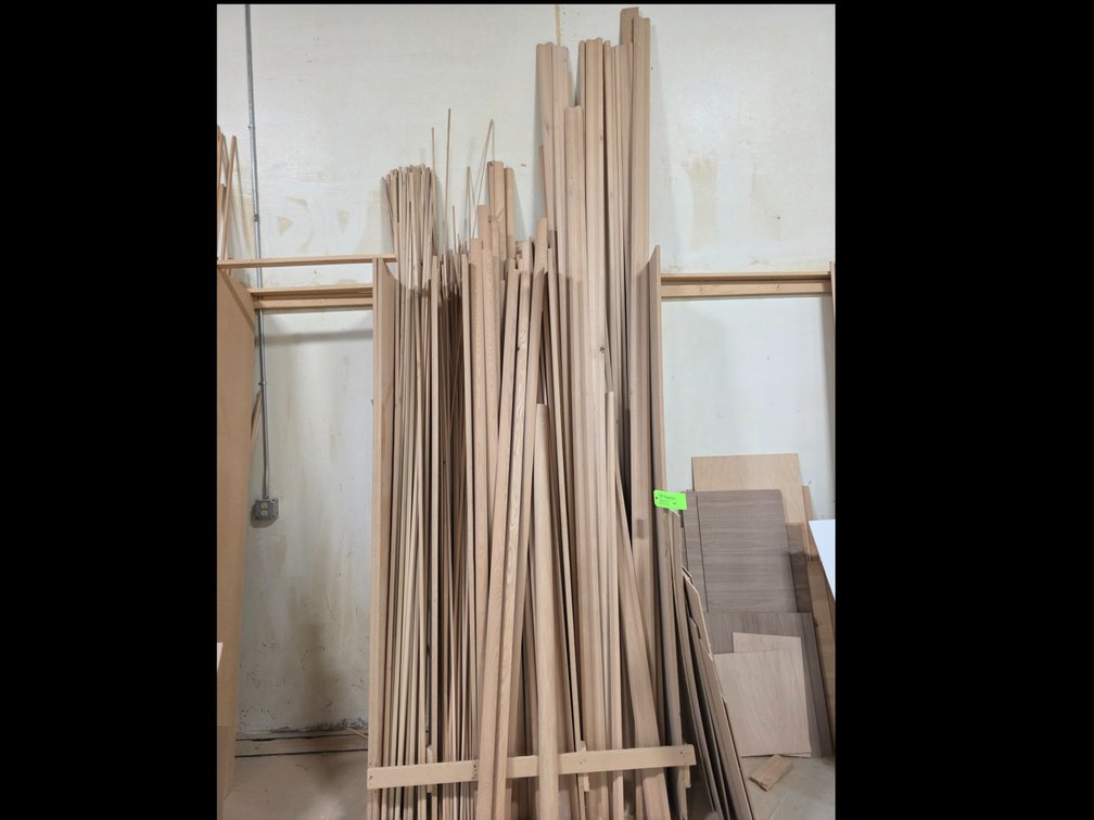 Large Quantity of Wood Trim Pieces. 