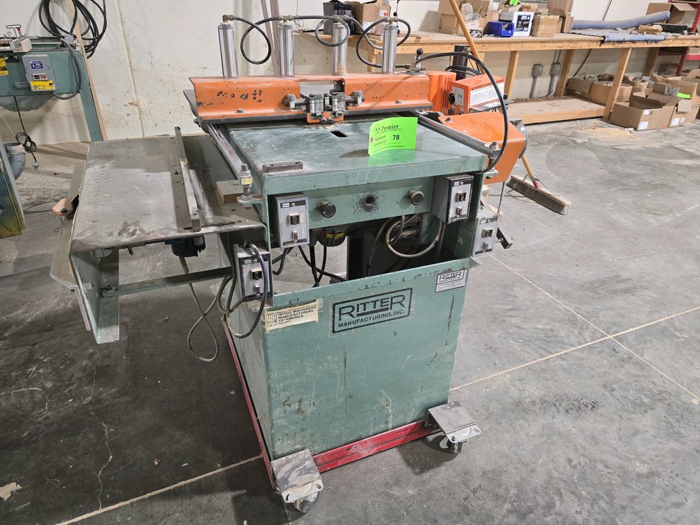 Ritter Mfg Model R1000 Sliding Dovetailer with Pneumatic Clamps