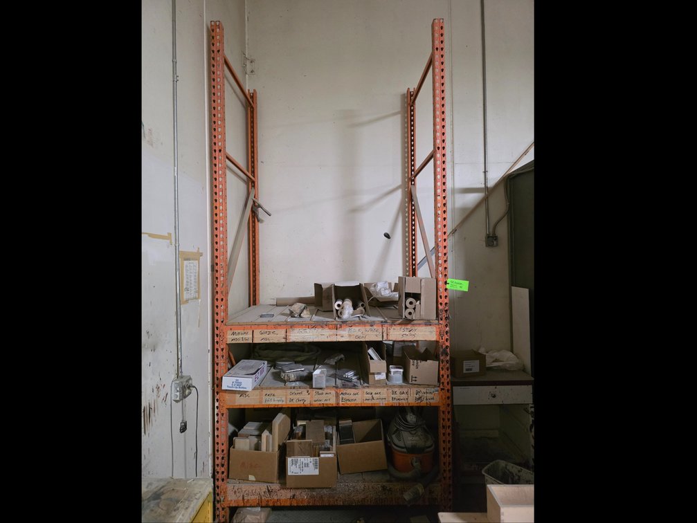 (1) Section of Teardrop Style Pallet Racking.