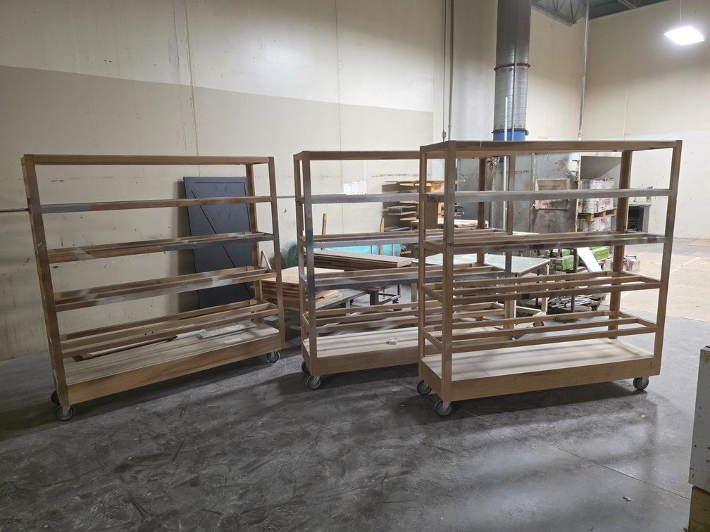 (3) Wood Paint/Stain Drying Racks. 