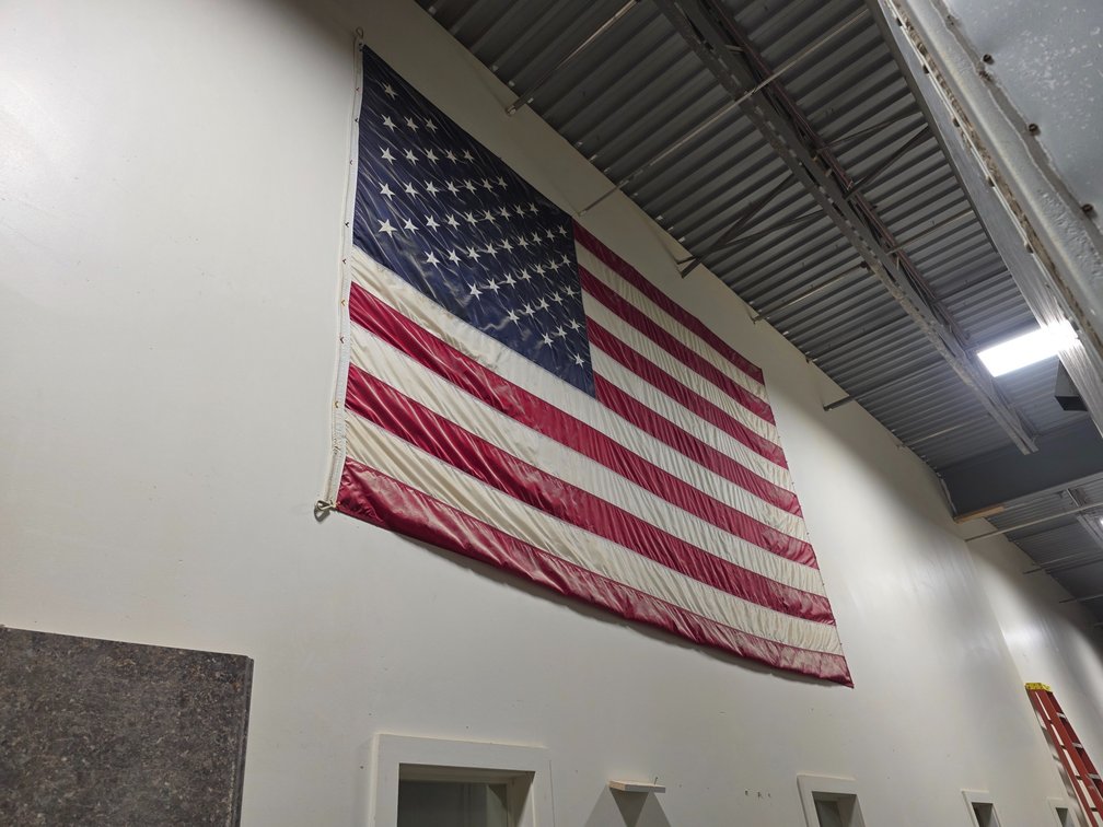 Approx. 12' x 8' American Flag. 
