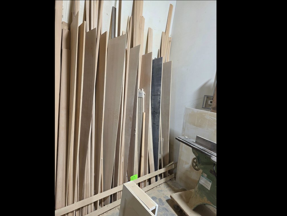 8-Compartment Wood Storage Rack w/ Trim, Moulding and More. 