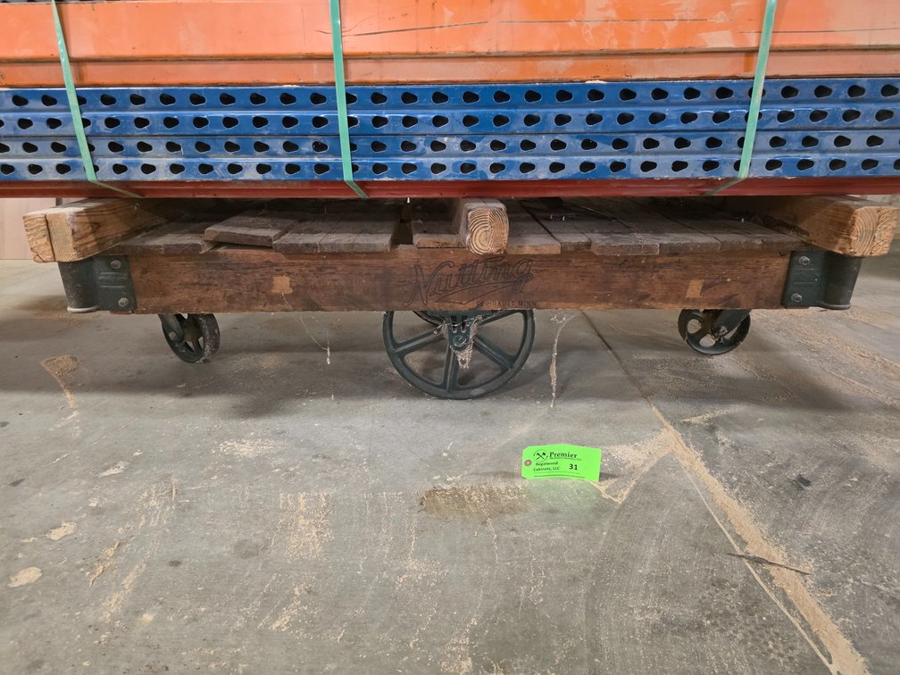 Nutting Wood Warehouse Platform Cart.