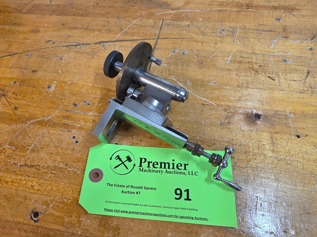 Fuji Tailstock with Indexing Plate.